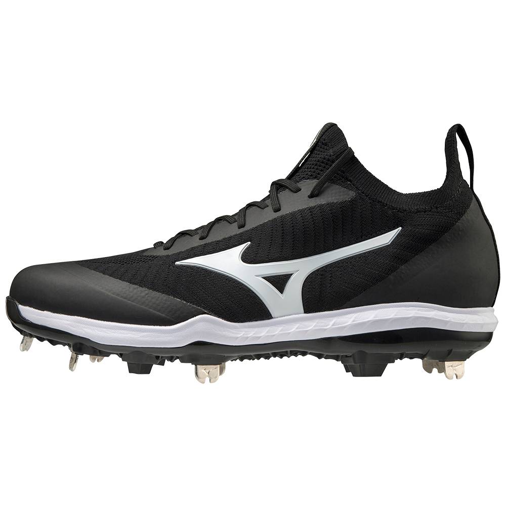 Panske Botasky Mizuno Dominant Knit Metal Čierne/Biele Vypredaj BVPM14876